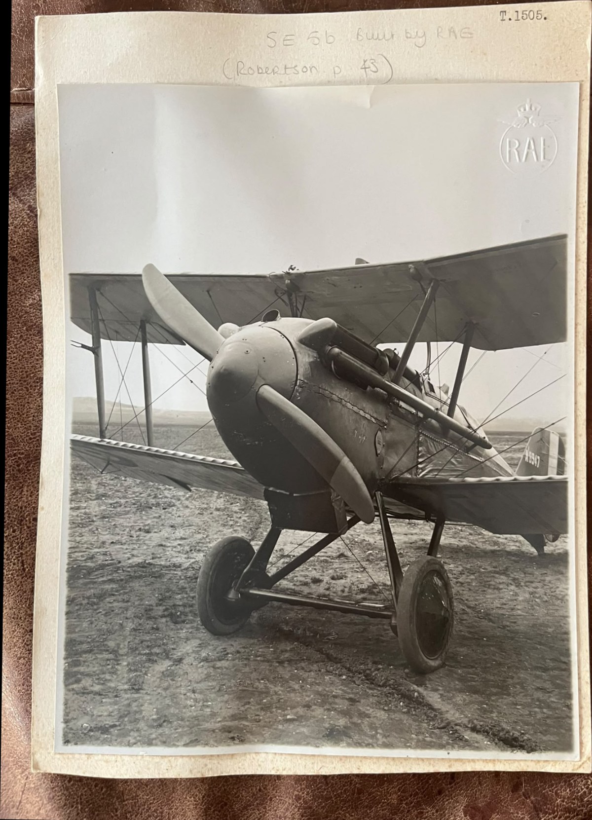 Official Photograph of the RAE S.E.5b, 1919