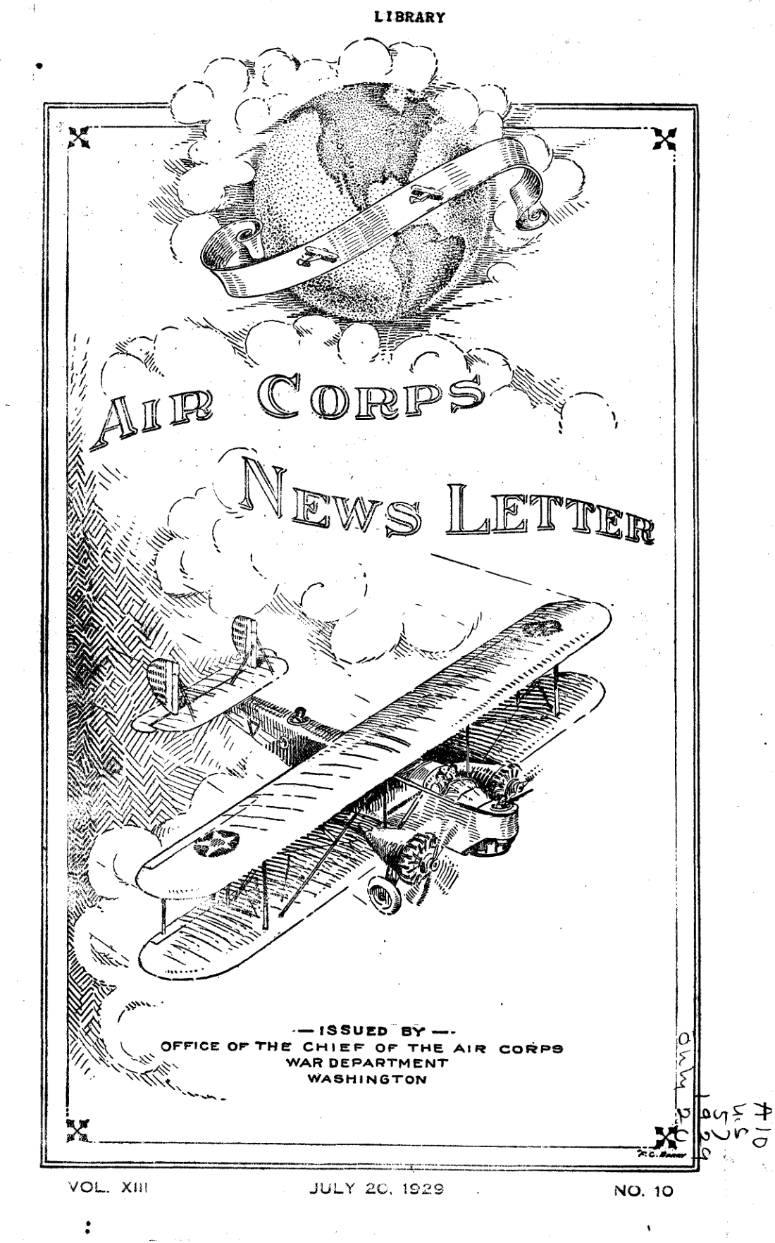 Air Corps News Letter, 20th July 1929