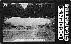 Ogdens cigarette card Over London in a Balloon No. 87