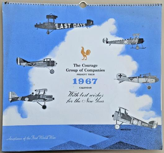 Courage Group Annual Calendar cover artwork by Roy Cross