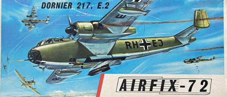 Roy Cross’ first design for Airfix Dornier Do217, 1964